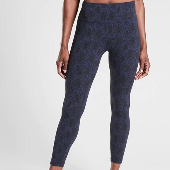 Athleta Pants - NWT Athleta Blue Ultimate Snake Leggings